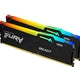 Kingston FURY Beast KF560C36BBEAK2-64 Gaming System Memory, DIMM, DDR5, 6000MHz, RGB, 64GB (2 x 32GB), Black Heatsink, 288 Pin, 1.35v, CL36 Kingston FURY Beast KF560C36BBEAK2-64 Gaming System Memory, DIMM, DDR5, 6000MHz, RGB, 64GB (2 x 32GB), Black Heatsink, 288 Pin, 1.35v, CL36
